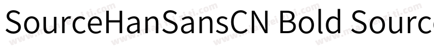SourceHanSansCN Bold SourceHanSansC字体转换